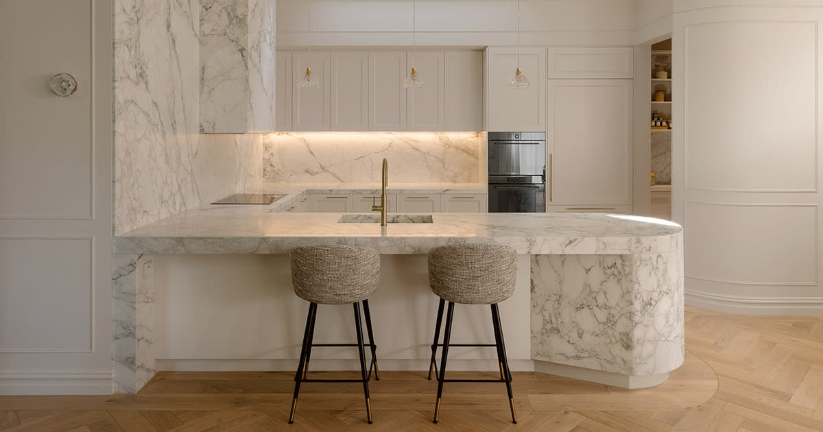 Havwoods Engineered European Oak timber flooring HW4120 Mentone Herringbone | Georgie Residence, Malvern, VIC